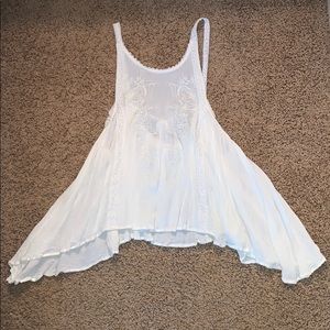 White/ Cream top with cut out back